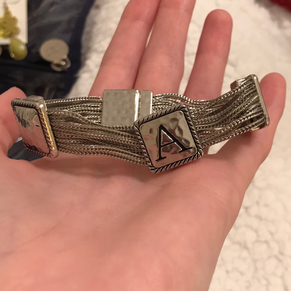 Letter “A” bracelet